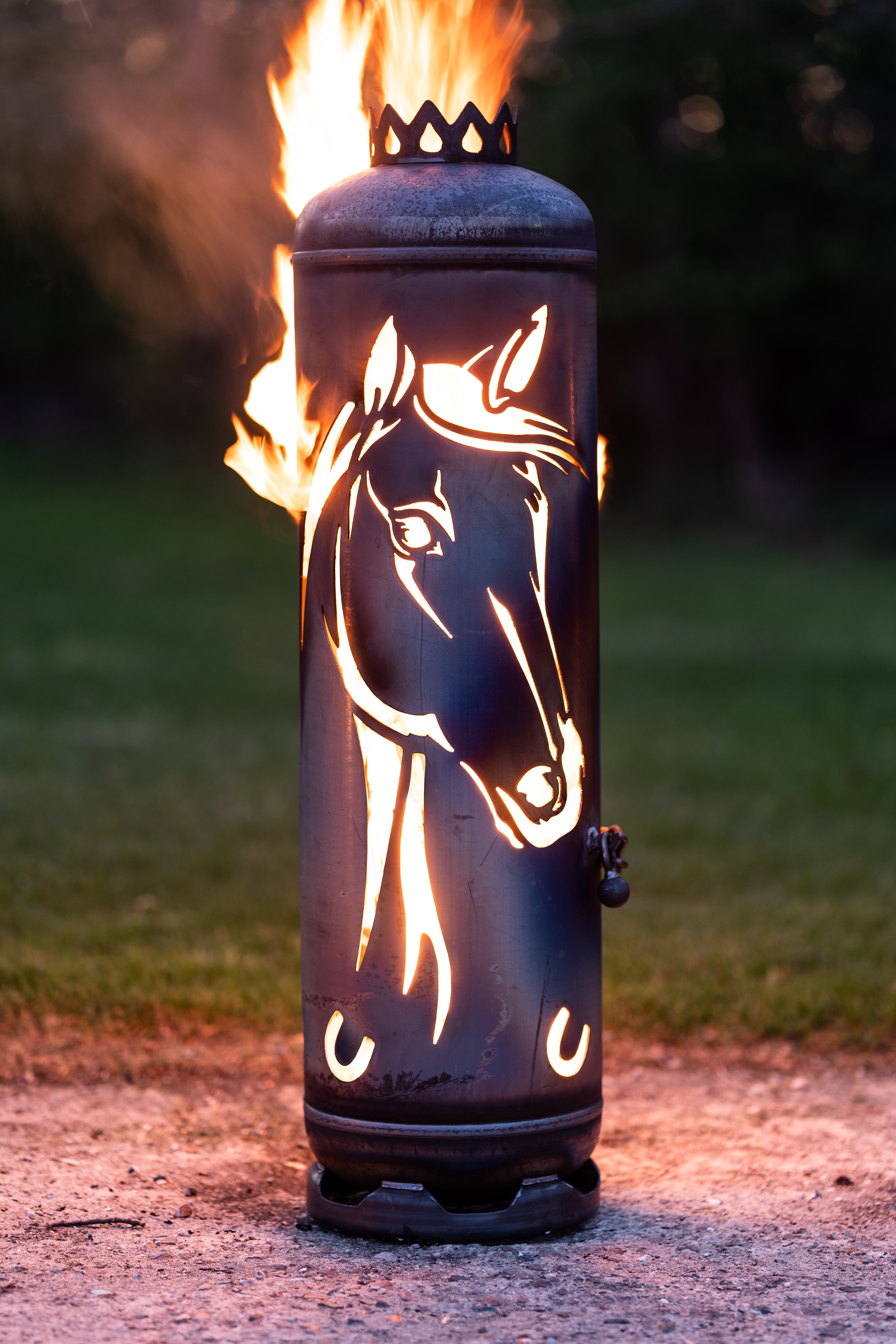 Feuerstelle Pferd