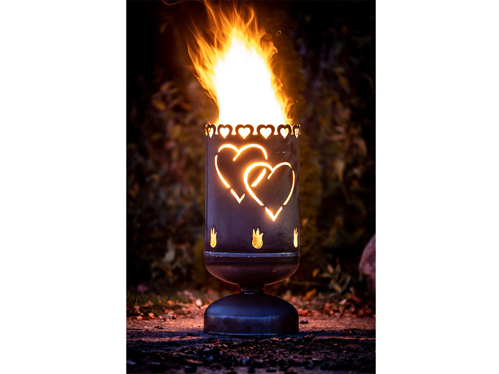 Feuerkorb "Zweiherzen"