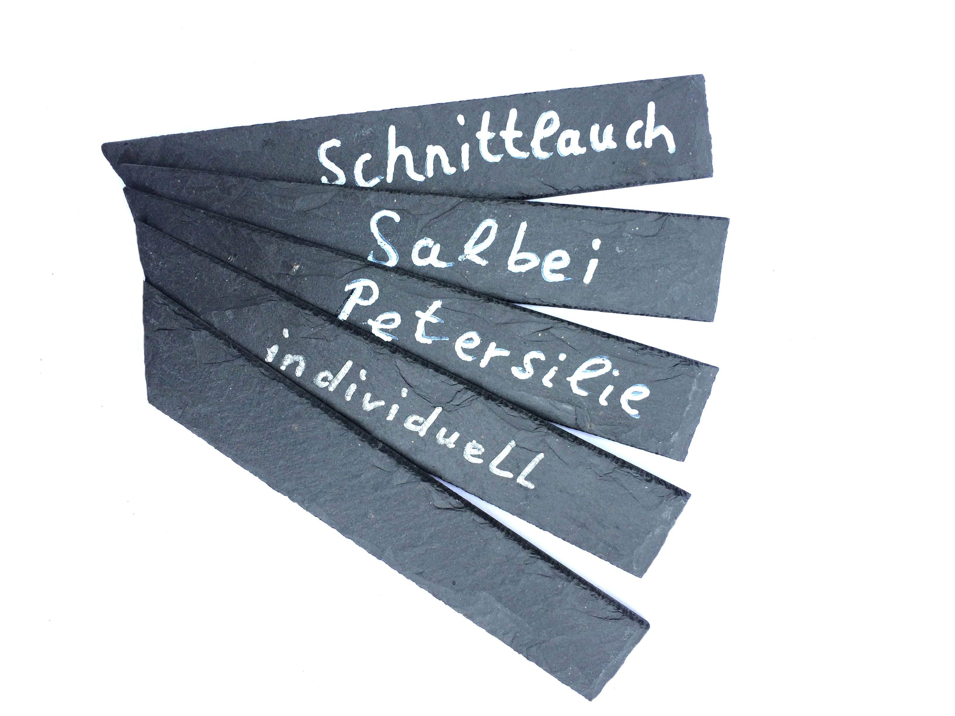 Primero Pflanzenschild mit Spitze, Kräuterschild 5er im SET