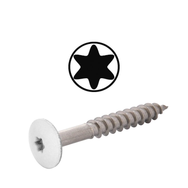 PRIMERO 4,8 x 32 mm TX Fassadenschraube Ufo Color Head  | Kobaltblau RAL 5013