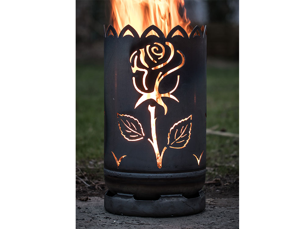Feuertonne - klein "Rose"