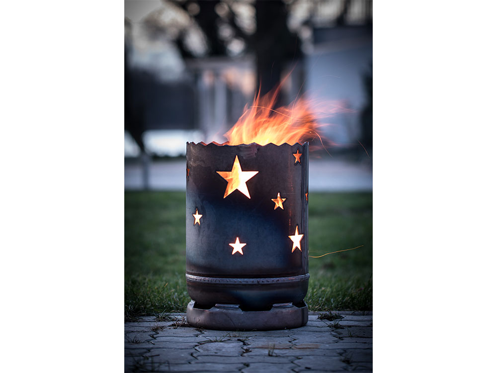 Feuertonne - klein "Sterne"