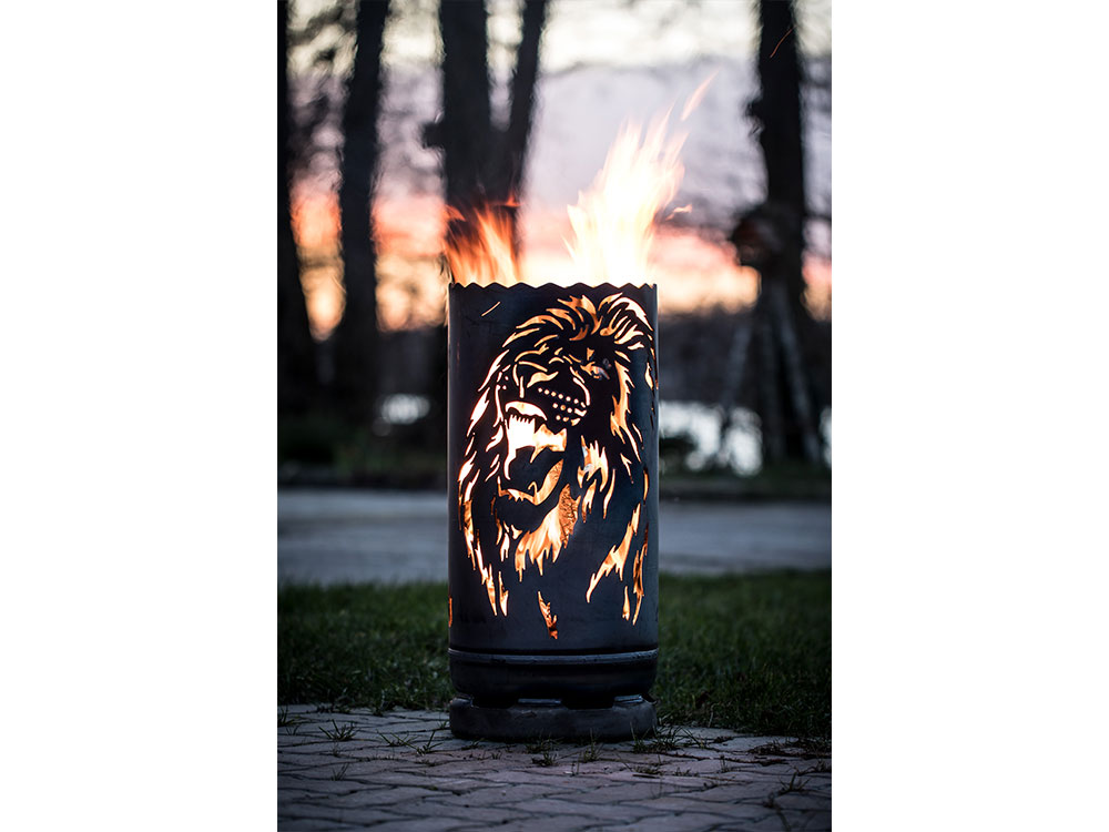 Feuertonne - klein "Löwe"