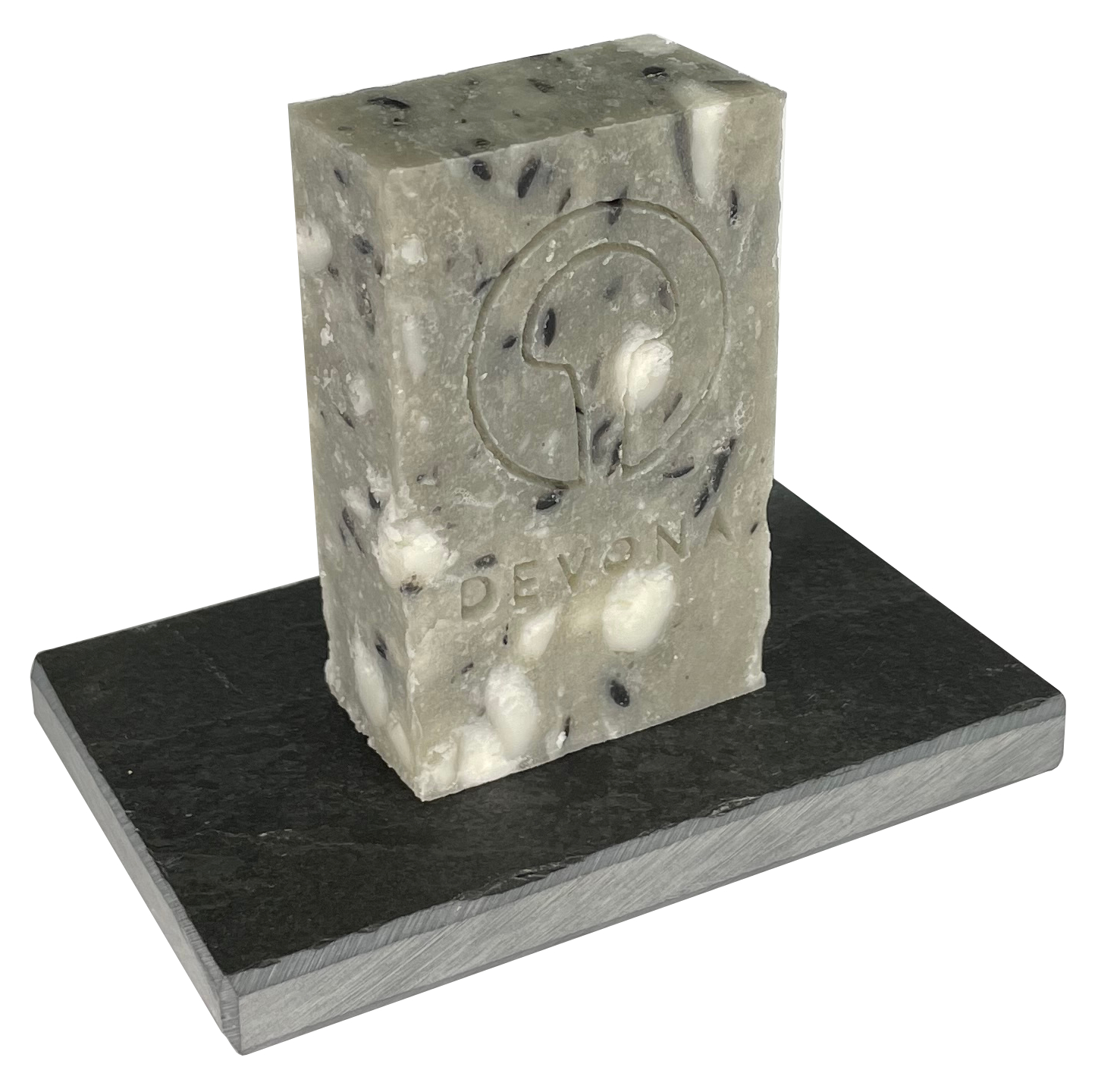 Primero Seifenschale anthrazit 10,5x7 cm versiegelt