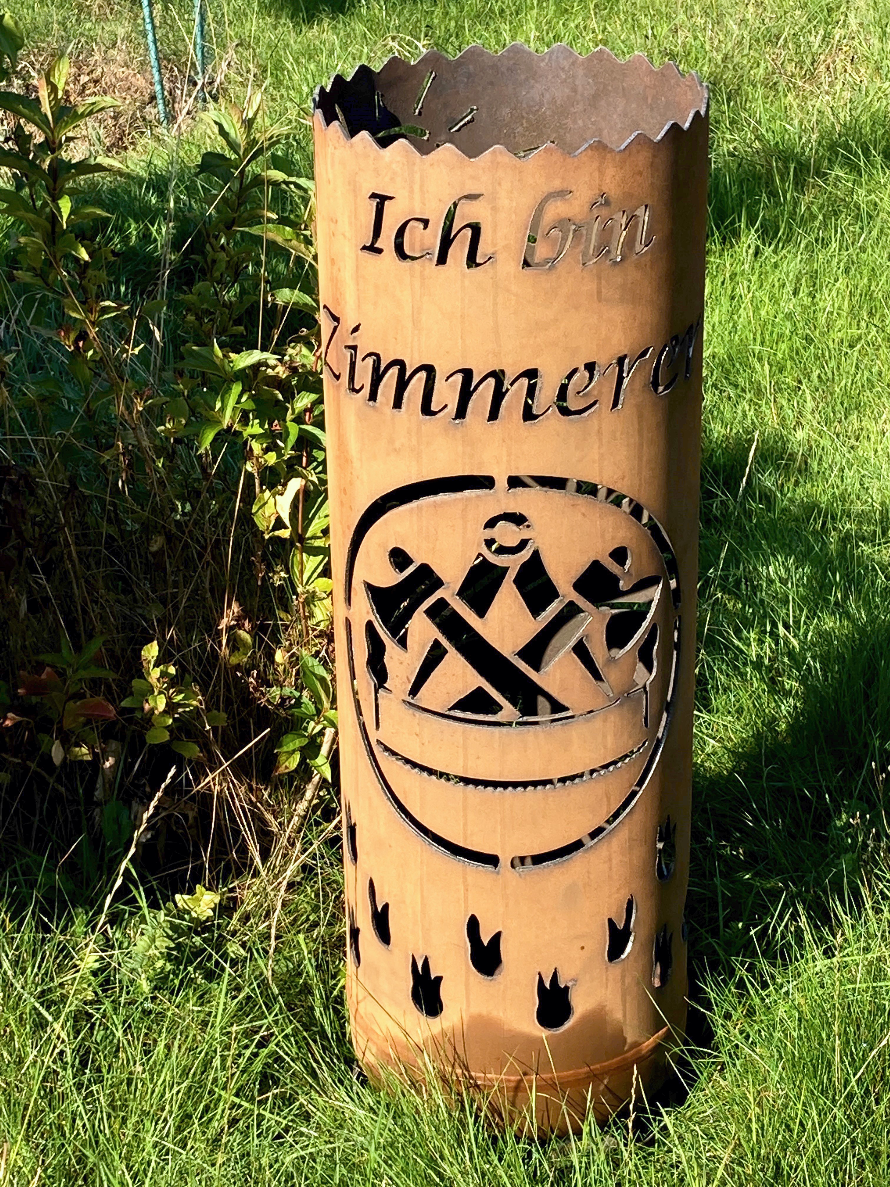 Feuertonne "Zimm für er"