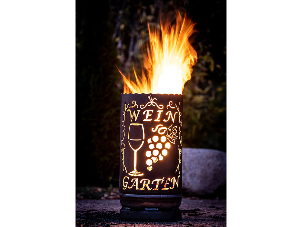 Feuertonne - klein "Wein Garten"