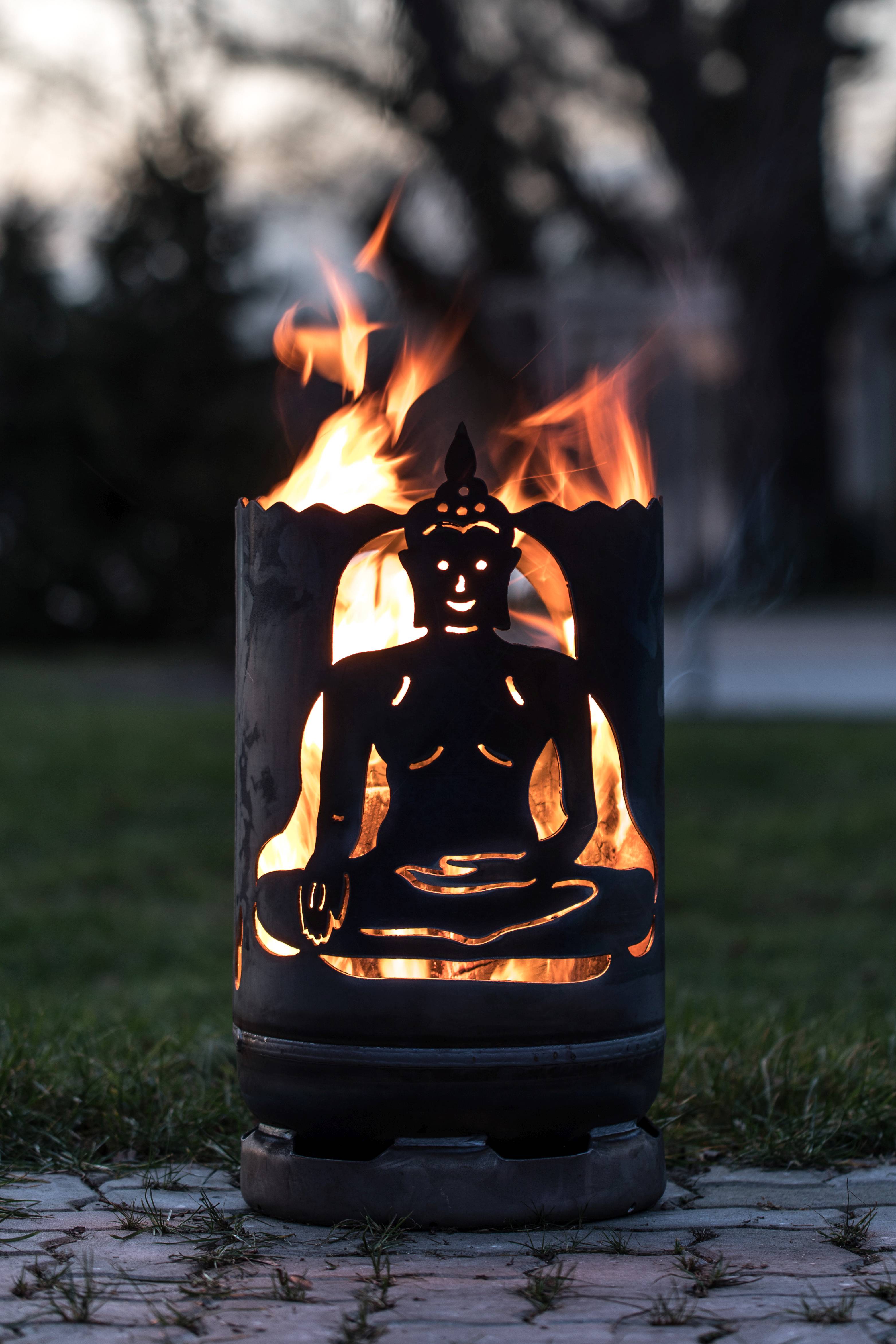 Feuertonne - klein "Buddha"