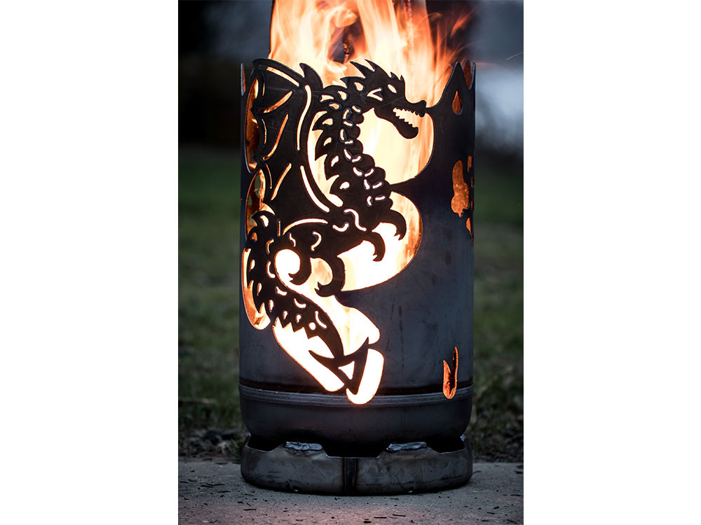 Feuertonne - klein "Drache"